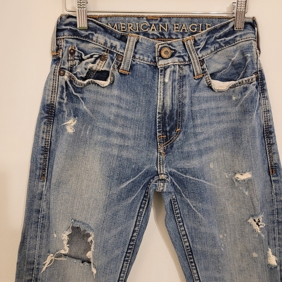 American Eagle low rise bootcut men's jeans size 26/28 - Picture 3 of 14